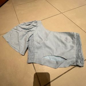 Zara one shoulder blouse